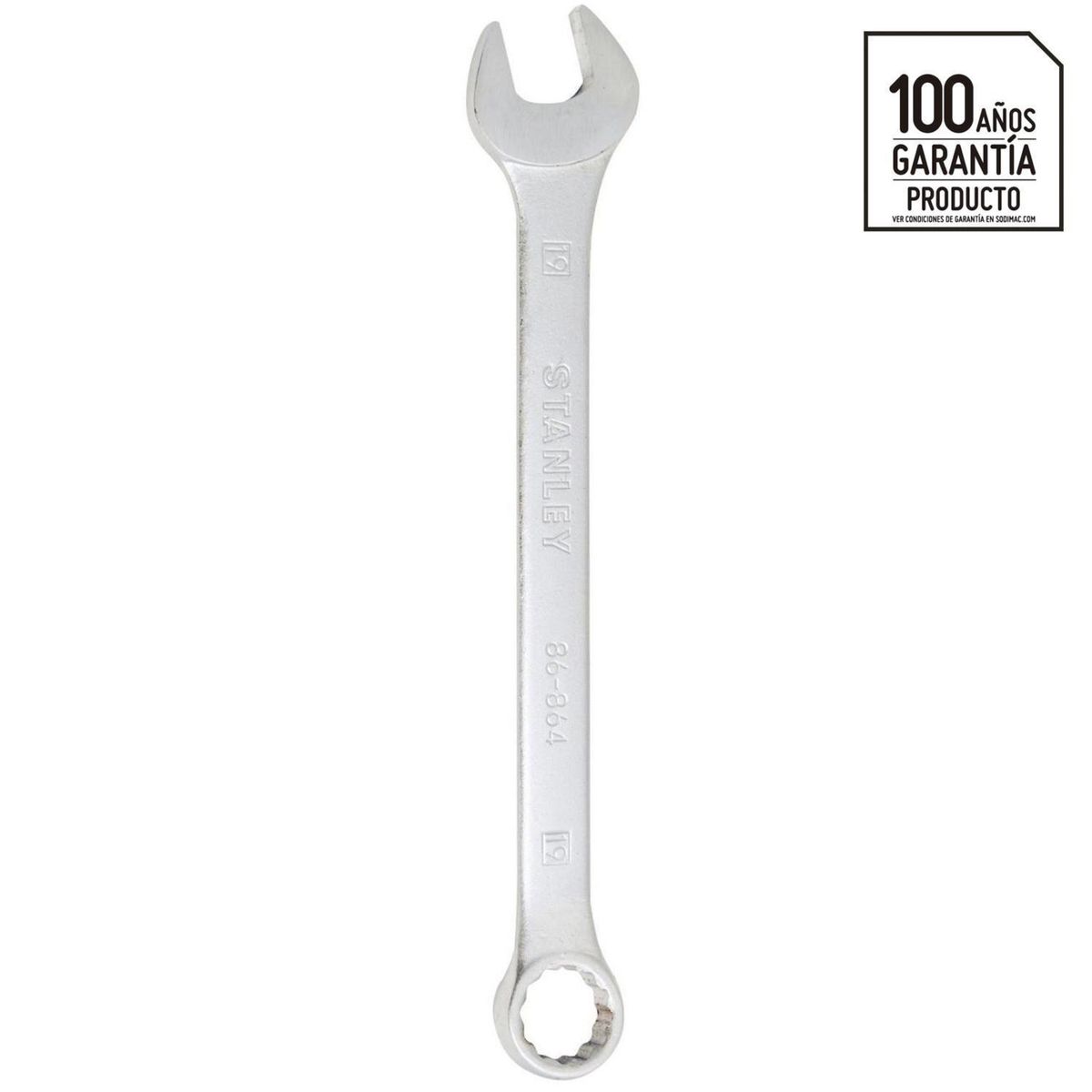 STANLEY - Llave de combinación 19 mm acero cromado