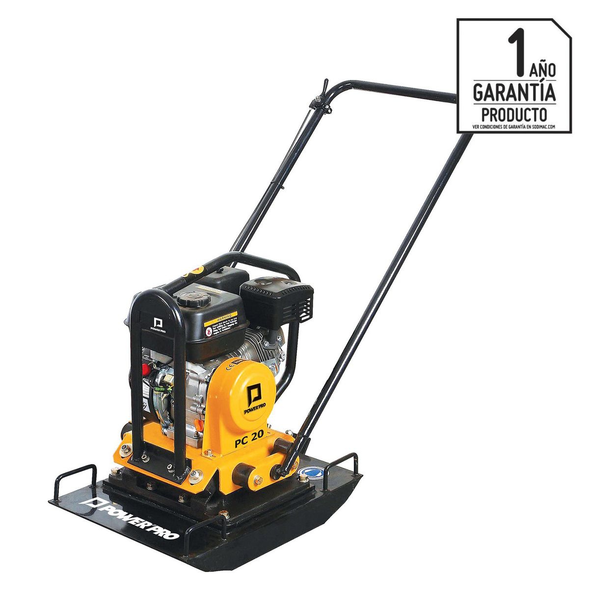 POWER PRO - Placa Compactadora Gasolina 7.000 V.P.M 6 HP