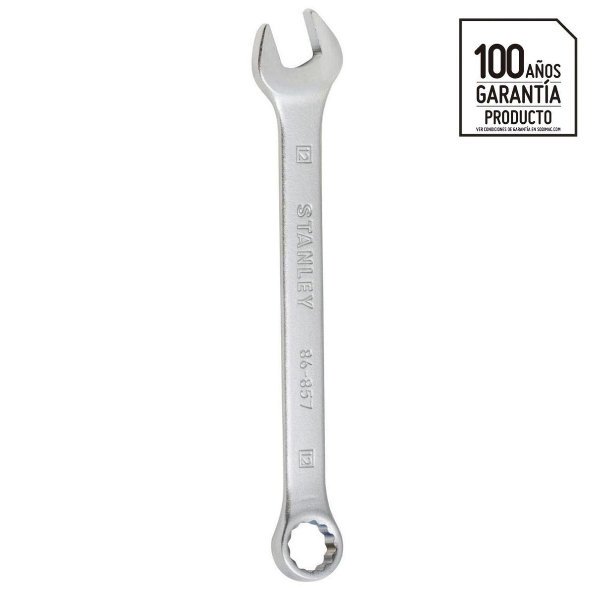 STANLEY - Llave de combinación 12 mm acero cromado