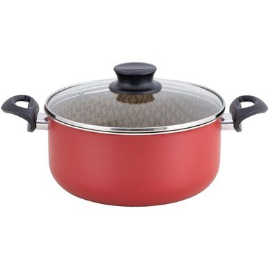 Cacerola de Aluminio 24 cm 5 Lts Rojo.