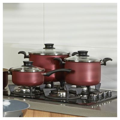 Imagen 2 del producto Olla de Aluminio 18 cm 2 Lts Rojo