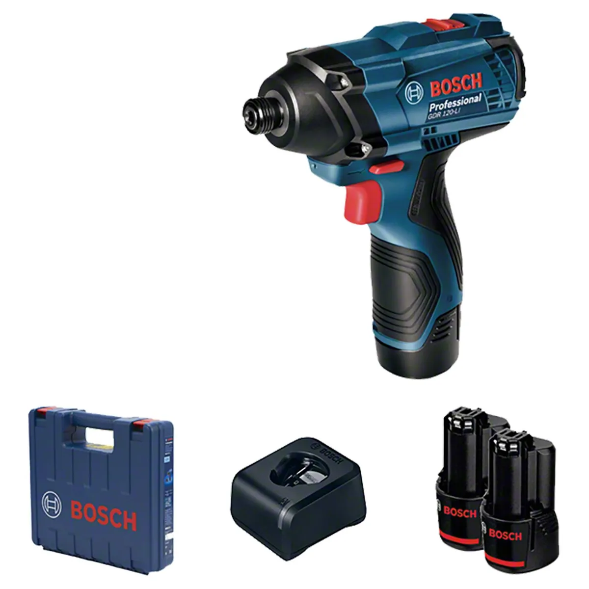 BOSCH - Atornillador de impacto inalámbrico 12V + batería