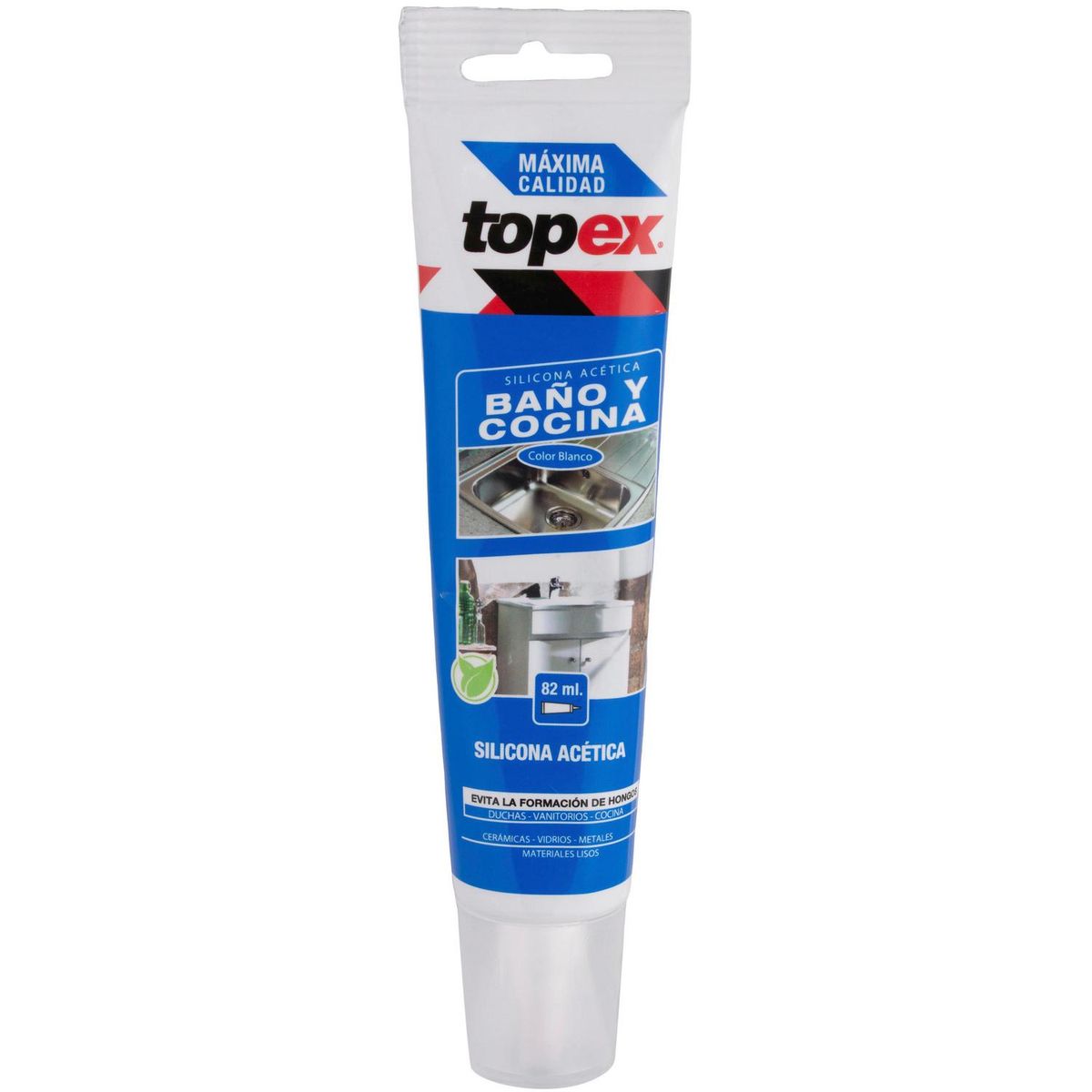 TOPEX - Silicona con fungicida para baño y cocina 82 ml