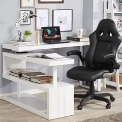 JUST HOME COLLECTION - Escritorio Barcelona Blanco 146x74x48 cm