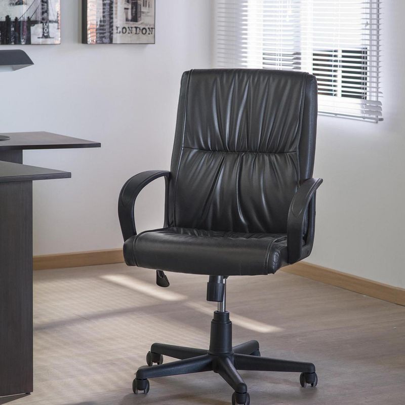 JUST HOME COLLECTION - Silla Escritorio Ejecutiva Ventura Negro
