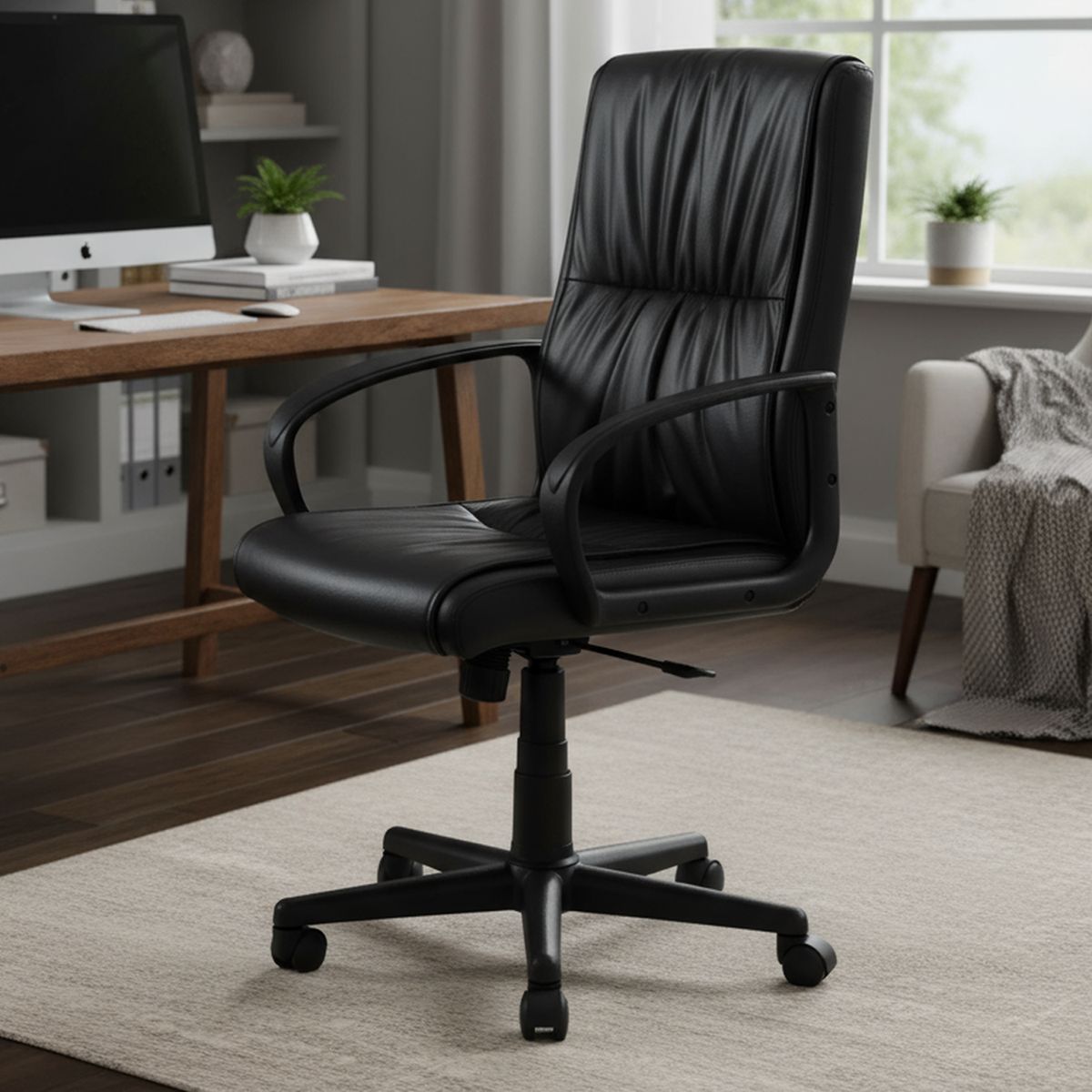 JUST HOME COLLECTION - Silla Escritorio Ejecutiva Ventura Negro