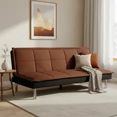 JUST HOME COLLECTION - Futón Versalles 181x92x76 cm chocolate