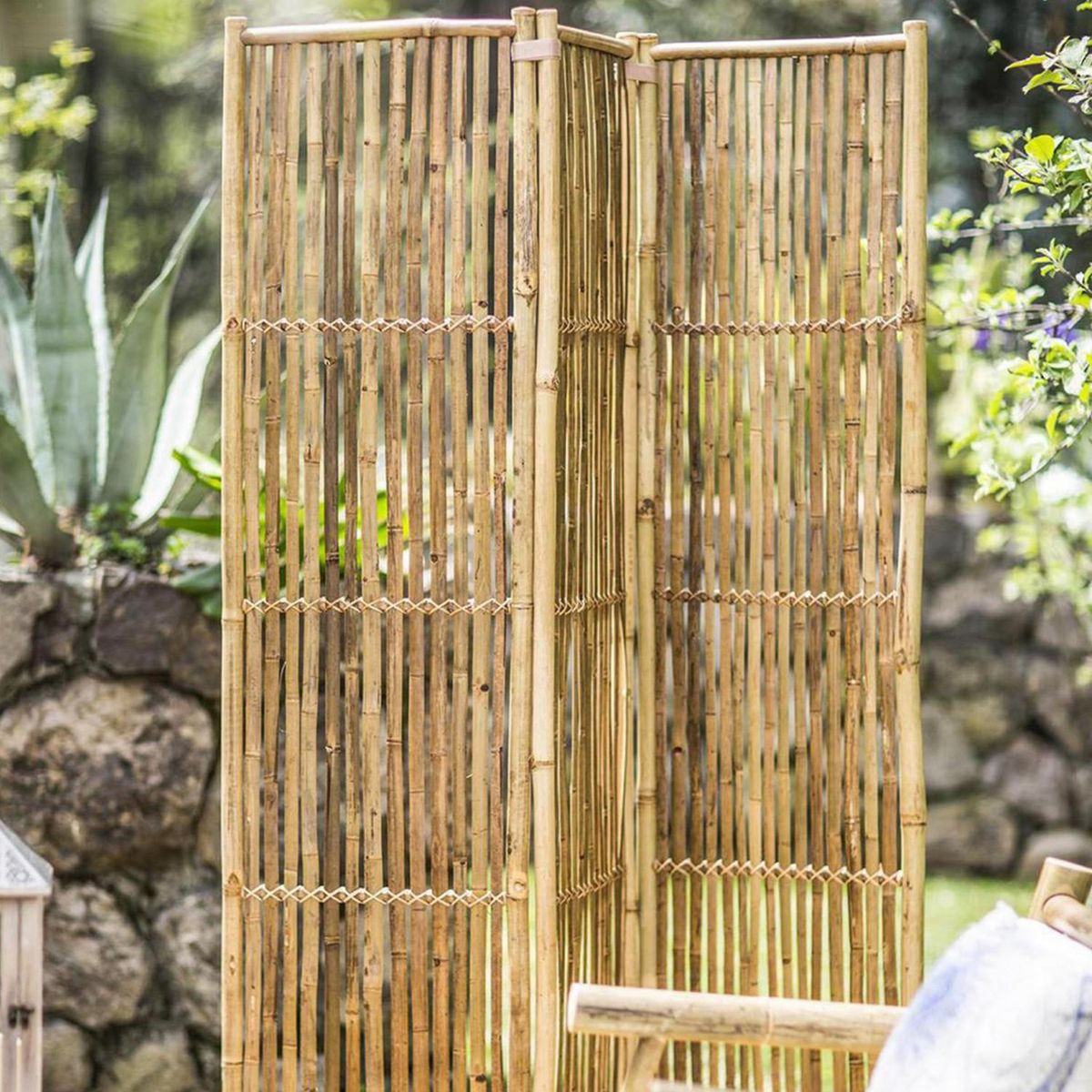 JUST HOME COLLECTION - Biombo Bambú 45x183 cm