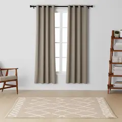 JUST HOME COLLECTION - Set 2 Paños Cortina Tela Lucca 140x250 cm