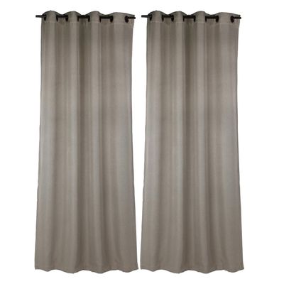 Imagen 2 del producto Set de Cortinas Tela 140x250 cm Gris