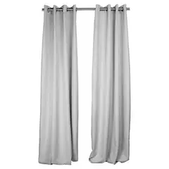 JUST HOME COLLECTION - Set de Cortinas Tela 140x250 cm natural
