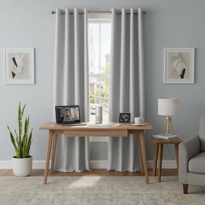 Imagen 2 del producto Set de Cortinas Tela 140x250 cm natural