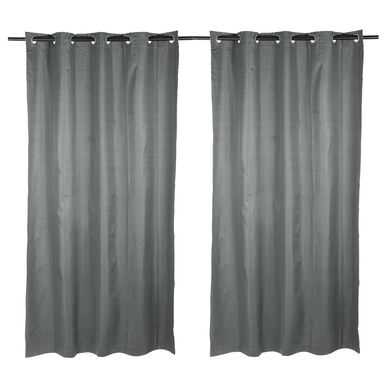 Combo 2 Cortinas black-out 140x220cm Texturada grafito