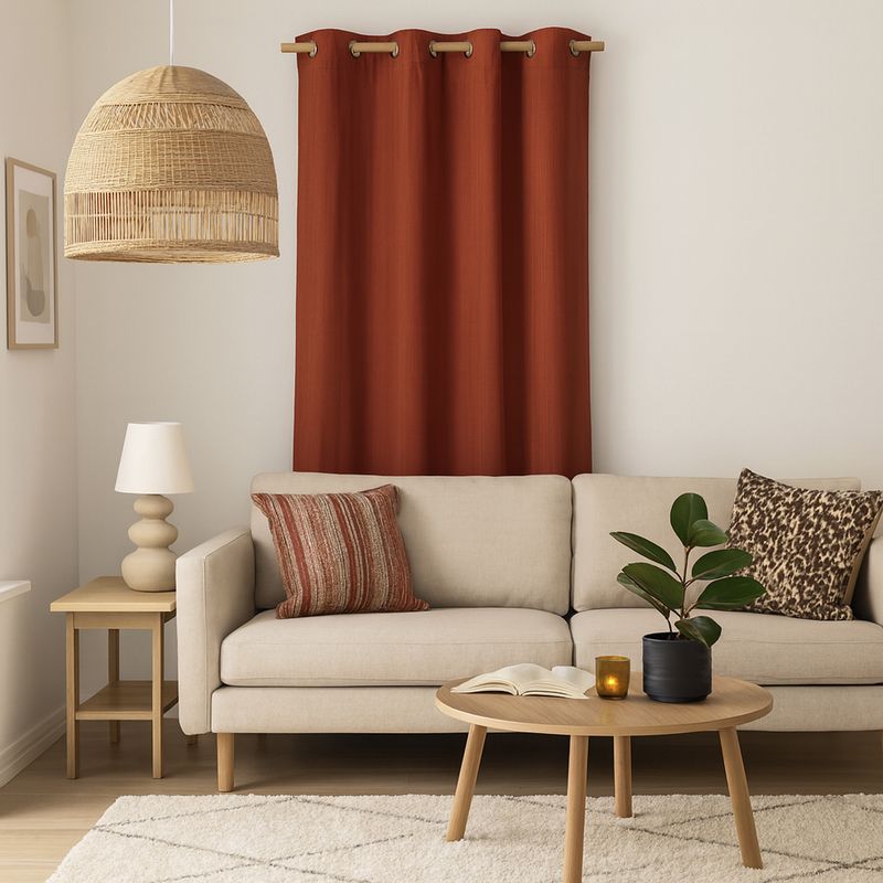 JUST HOME COLLECTION - Cortina Tela Black Out 140x220 cm Texturada