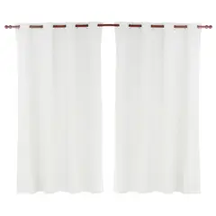 JUST HOME COLLECTION - Combo 2 Cortinas black-out 140x220cm Texturada