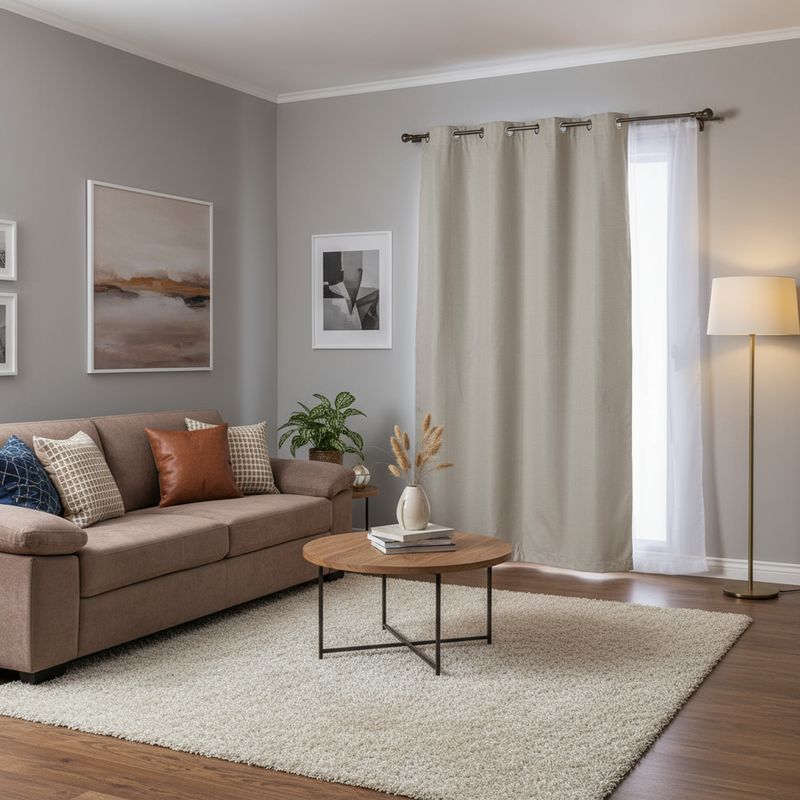 JUST HOME COLLECTION - Cortina Tela Black Out 140x220 cm Texturada