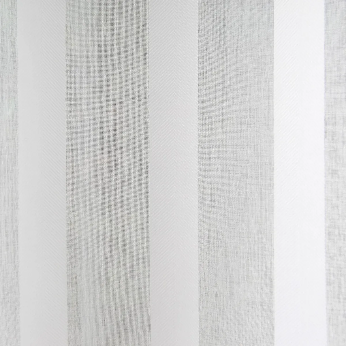 JUST HOME COLLECTION - Cortina Velo Toby Argollas 140x220 cm Blanco Stripes