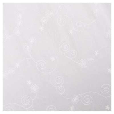 Imagen 2 del producto Set Cortina Velo Bordado 140x230 cm Blanco 2 Paños Presilla