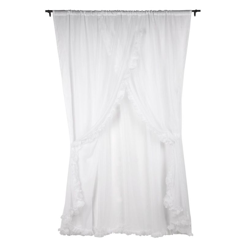 JUST HOME COLLECTION - Set de velos romántico 200x220cm blanco
