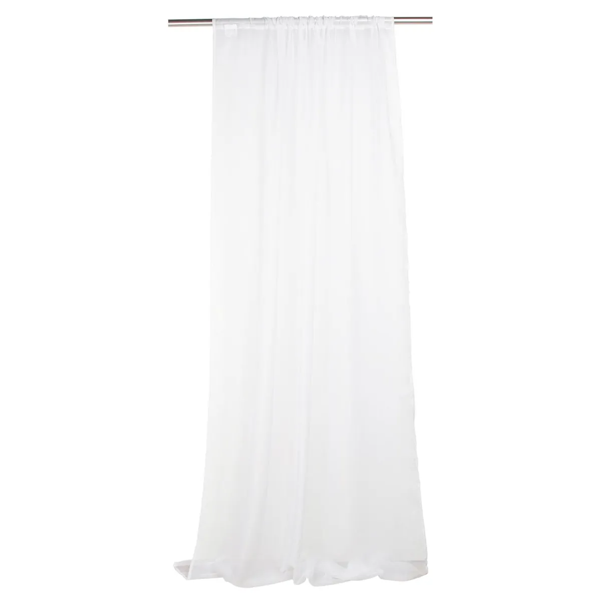 JUST HOME COLLECTION - Cortina Velo 145x220 cm Blanco Pasador