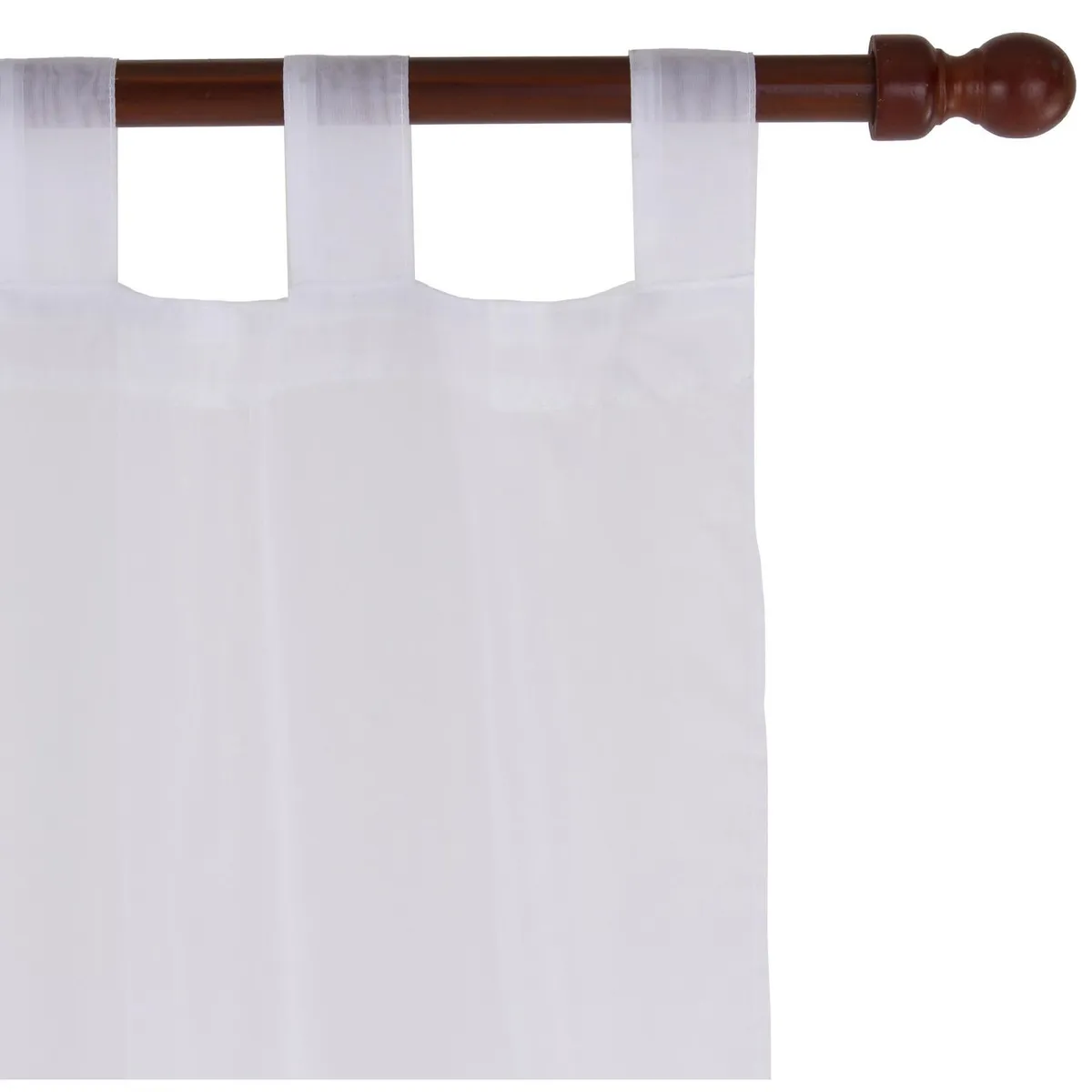 JUST HOME COLLECTION - Cortina Velo 145x250 cm Blanco Presilla