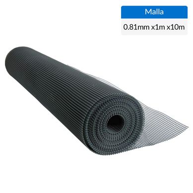 Malla jardn 6x6mm.Verde 1x10m