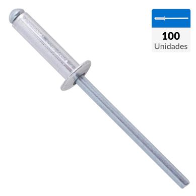 Remache tipo pop 4x15 mm 100 unidades