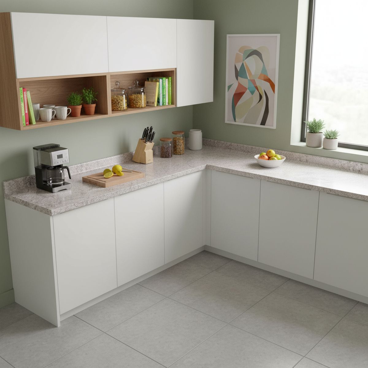 FILHER - Cubierta para Mesón de Cocina 240x62 cm de Melamina Kombi