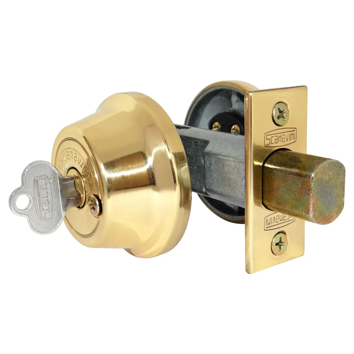 SCANAVINI - Cerrojo de seguridad 4070 bronce pulido