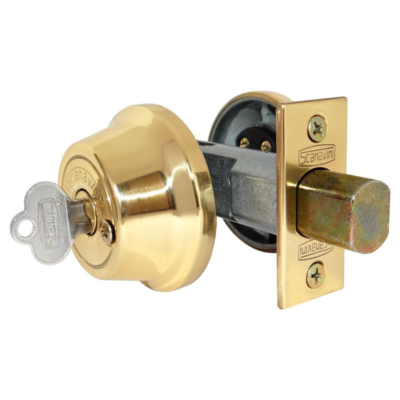 SCANAVINI - Cerrojo de seguridad 4070 bronce pulido