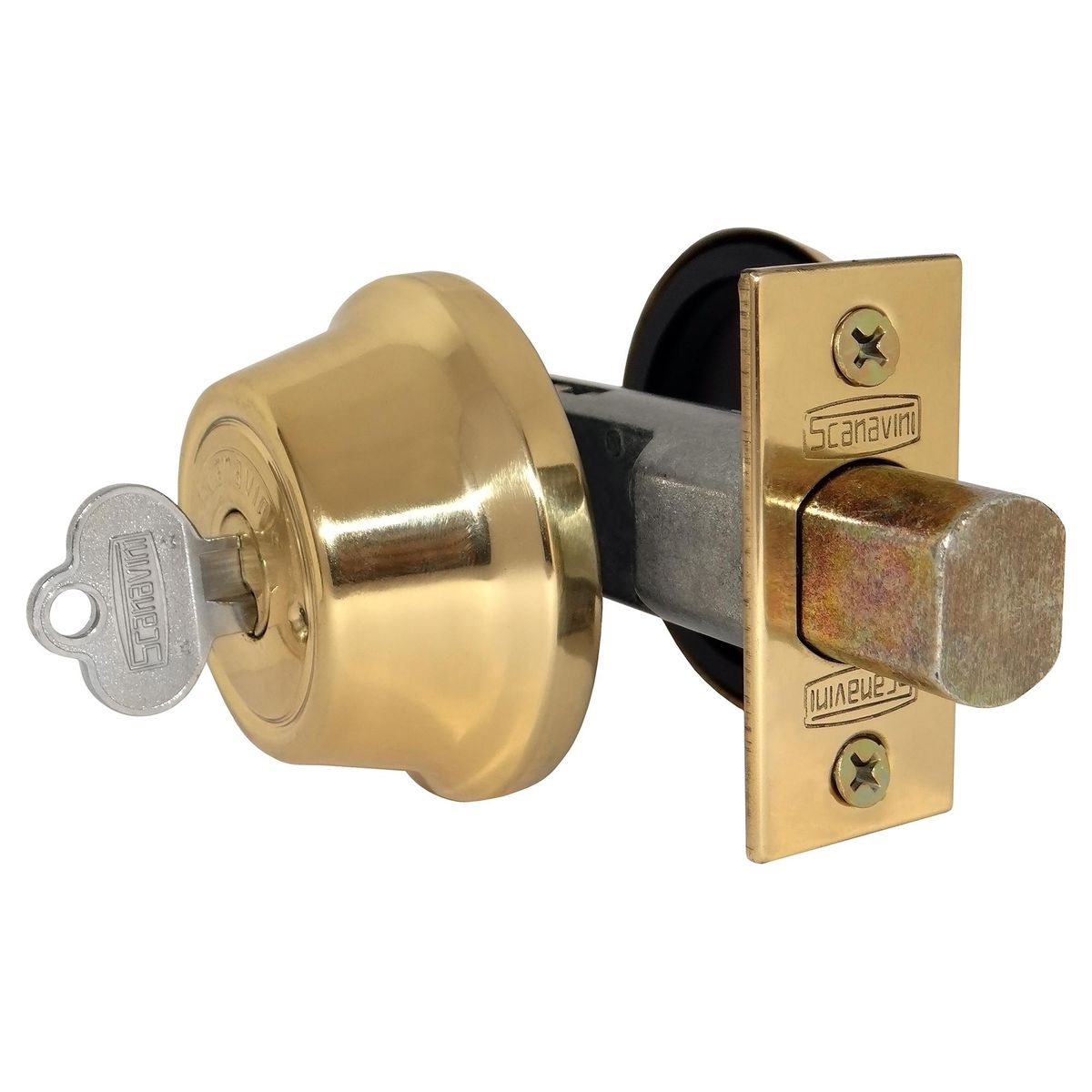 SCANAVINI - Cerrojo de seguridad 4074 bronce pulido