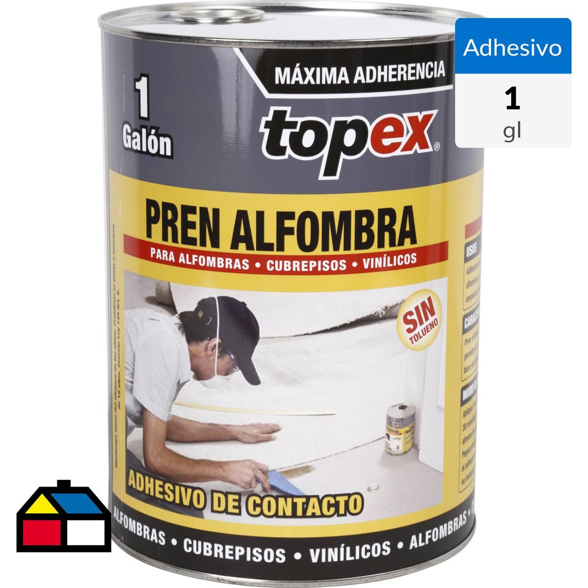 TOPEX - Adhesivo de contacto para alfombras 1 gl