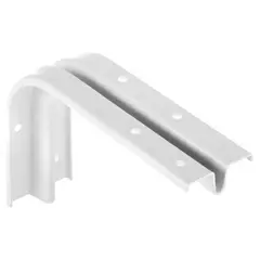 DUCASSE - Soporte para repisa metal 10x15 cm blanco