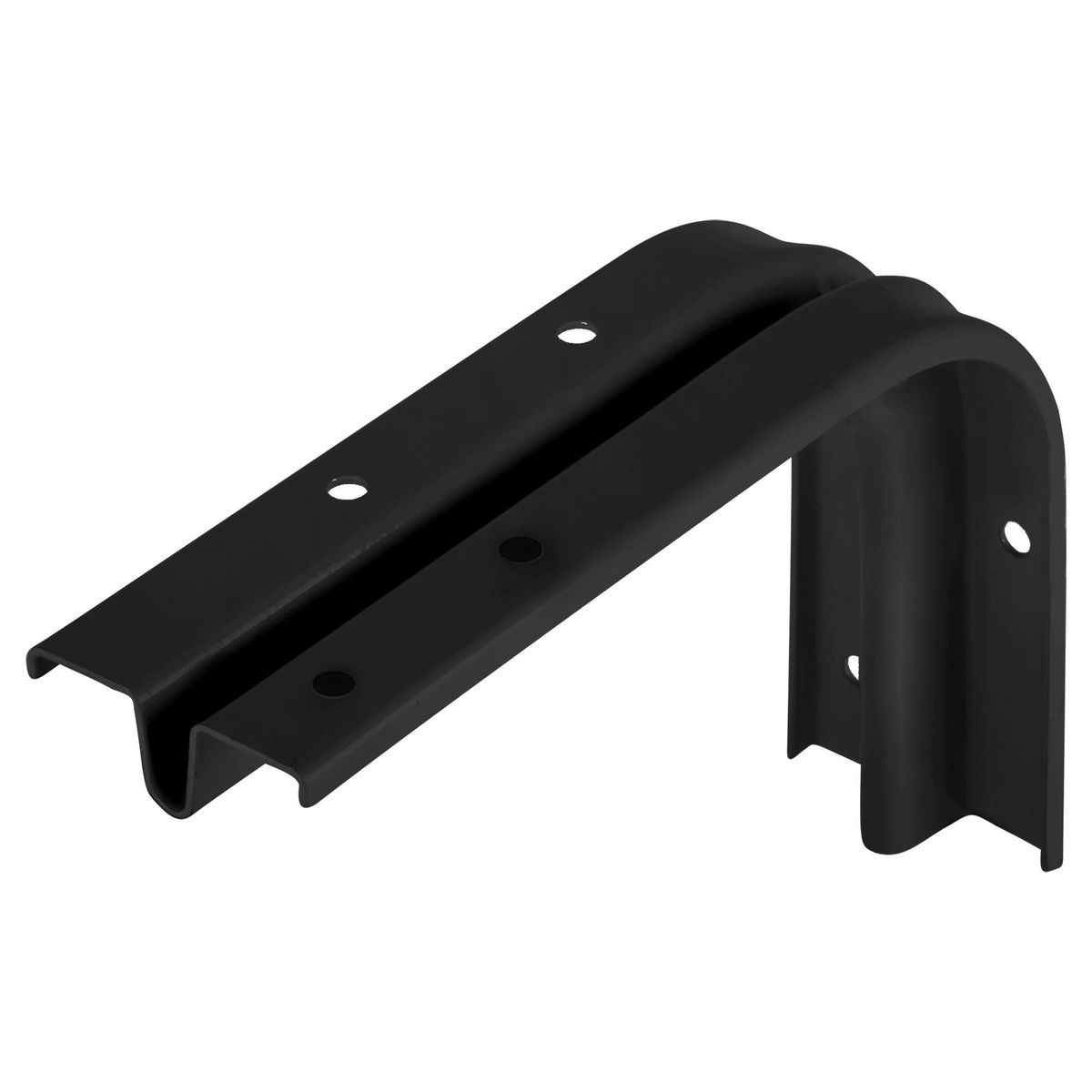 DUCASSE - Soporte para repisa metal 10x15 cm negro