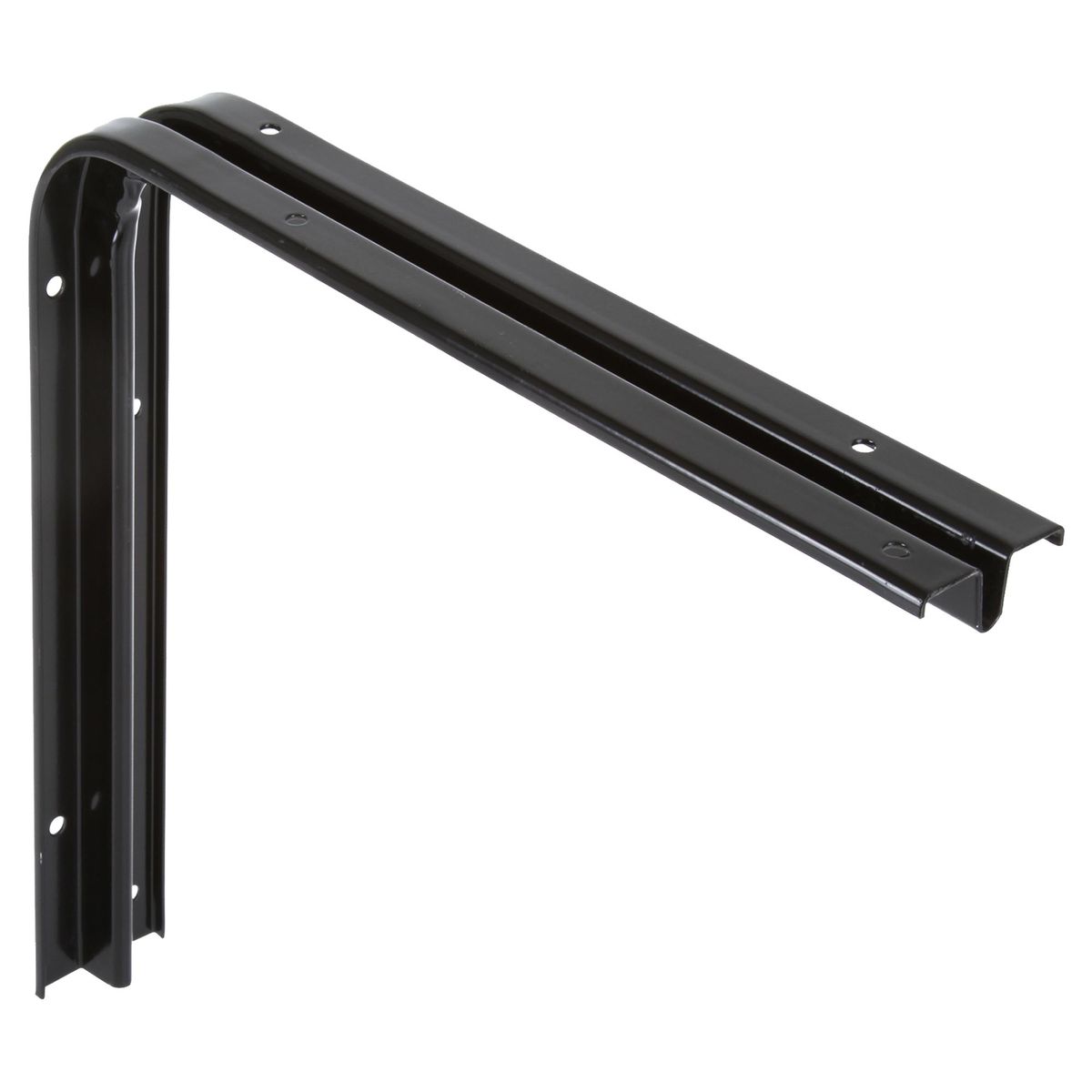 DUCASSE - Soporte para repisa metal 20x25 cm negro