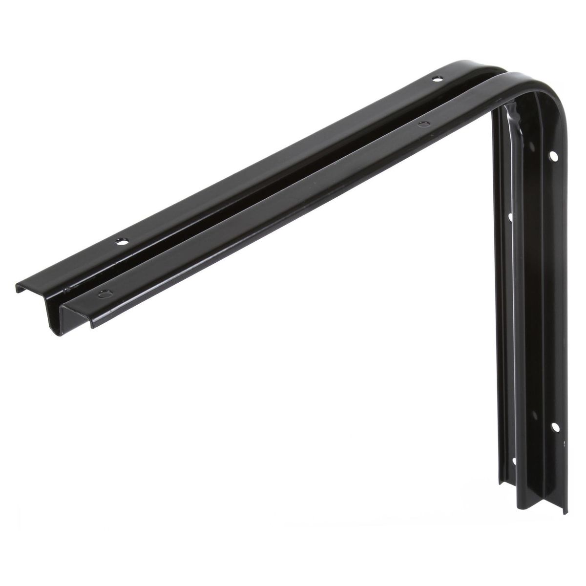 DUCASSE - Soporte para repisa metal 20x25 cm negro