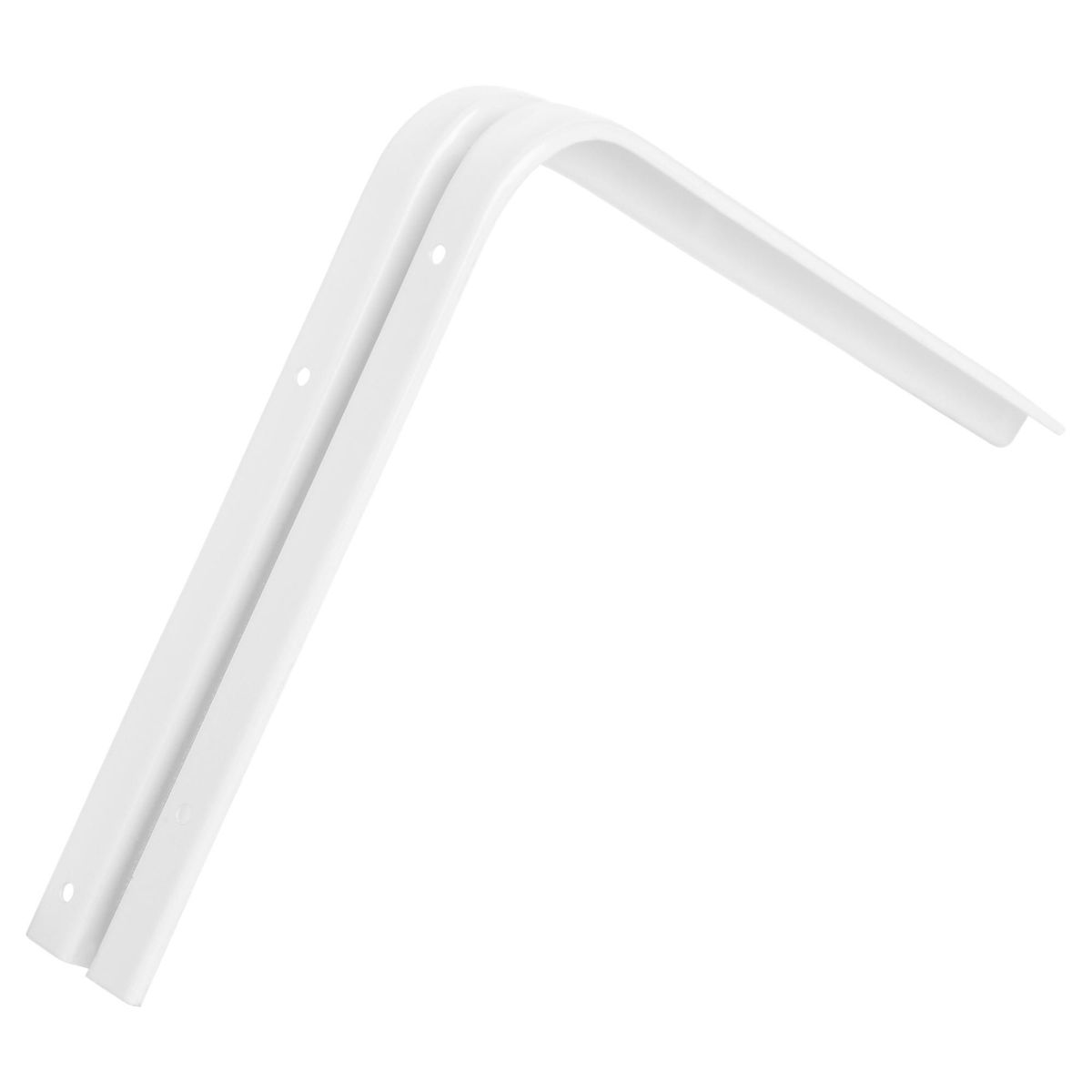 DUCASSE - Soporte para repisa metal 25x30 cm blanco