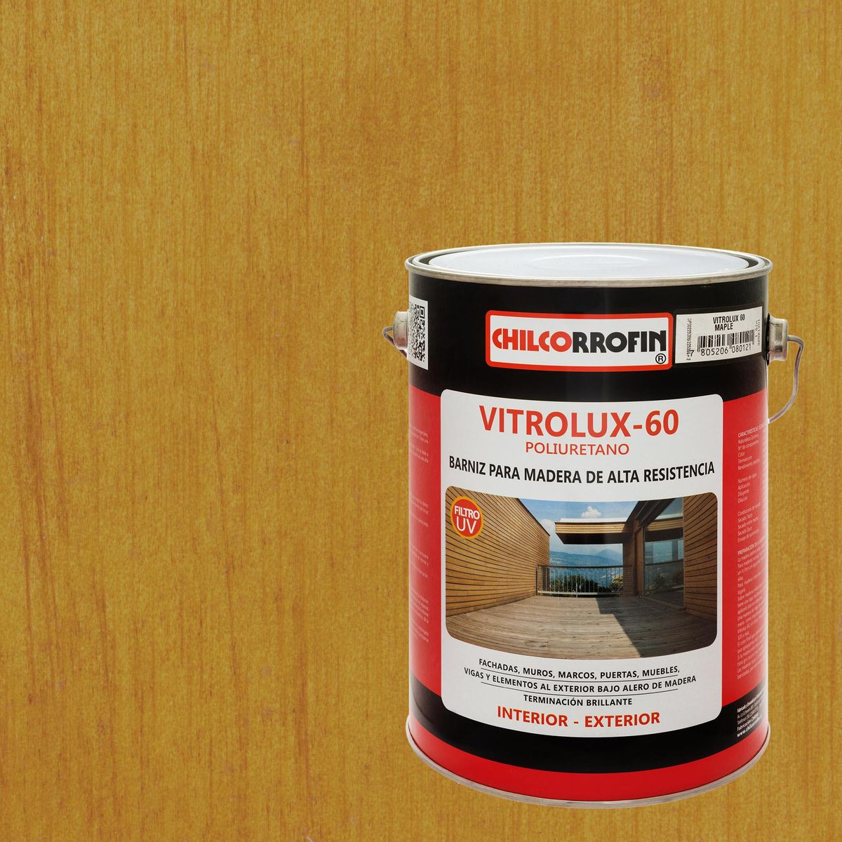 CHILCORROFIN - Barniz para Madera Brillante 1 galón(es) Maple