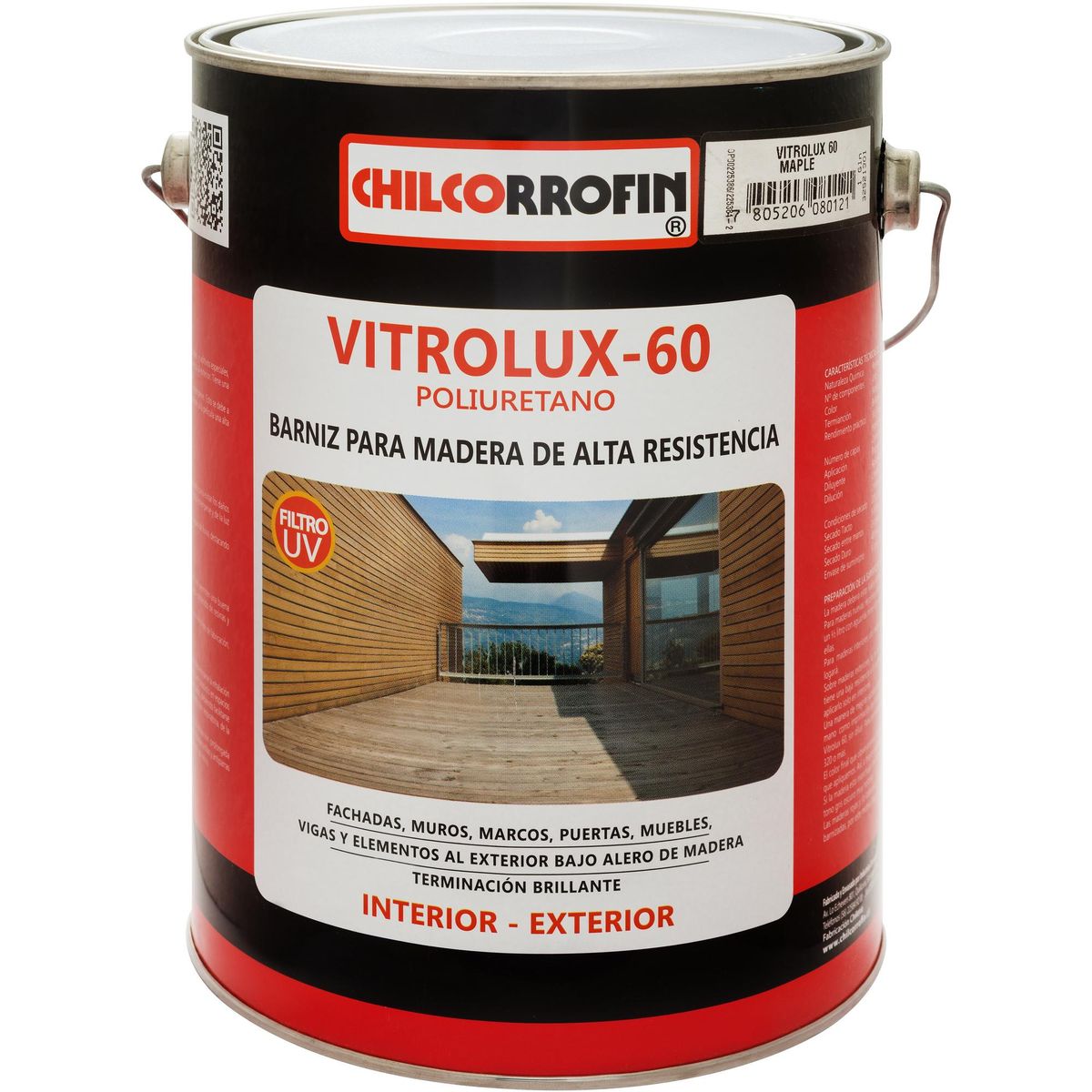 CHILCORROFIN - Barniz para Madera Brillante 1 galón(es) Maple