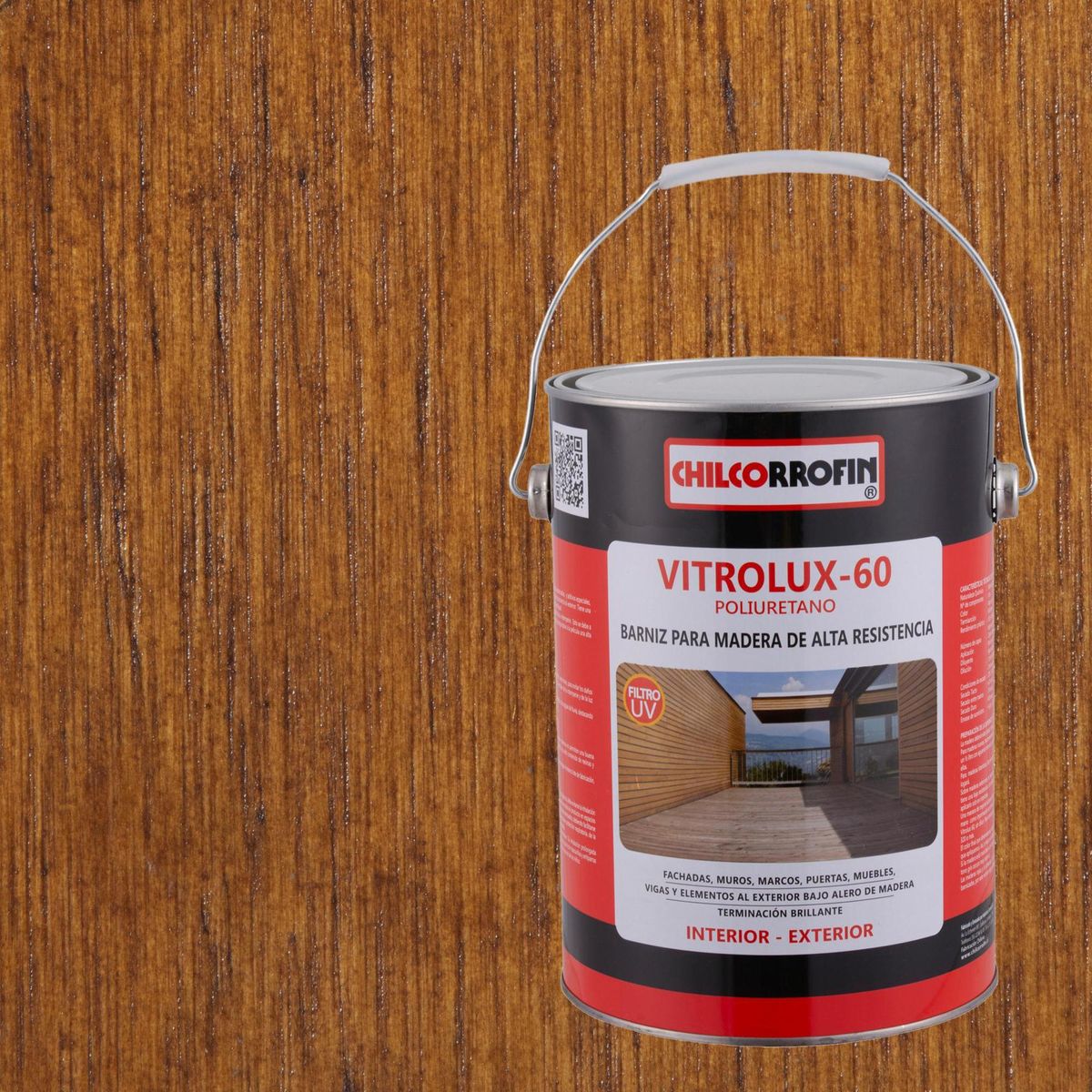 CHILCORROFIN - Barniz para Madera Brillante 1 galón(es) Nogal