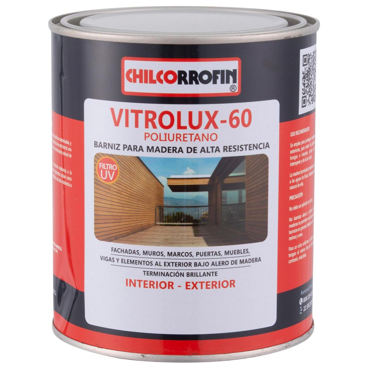 CHILCORROFIN - Barniz para Madera Brillante 0.25 galón(es) Nogal