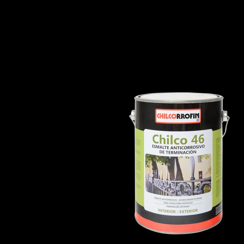 CHILCORROFIN - Esmalte anticorrosivo satinado 1 gl negro