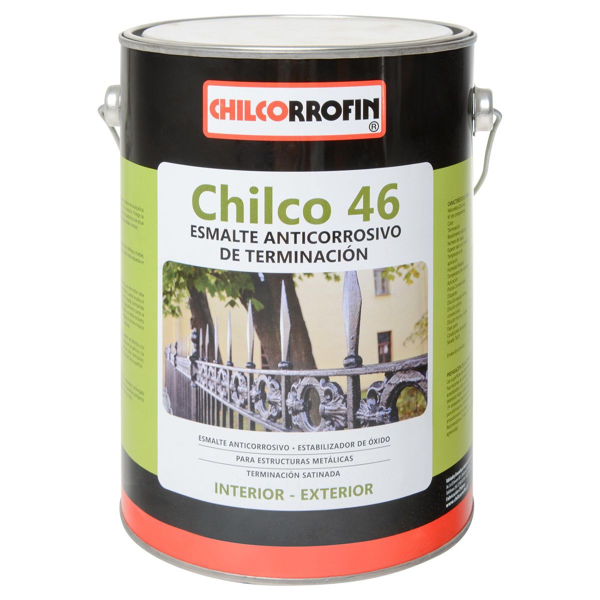 CHILCORROFIN - Esmalte Anticorrosivo Lata 1 galón(es) Mate Negro