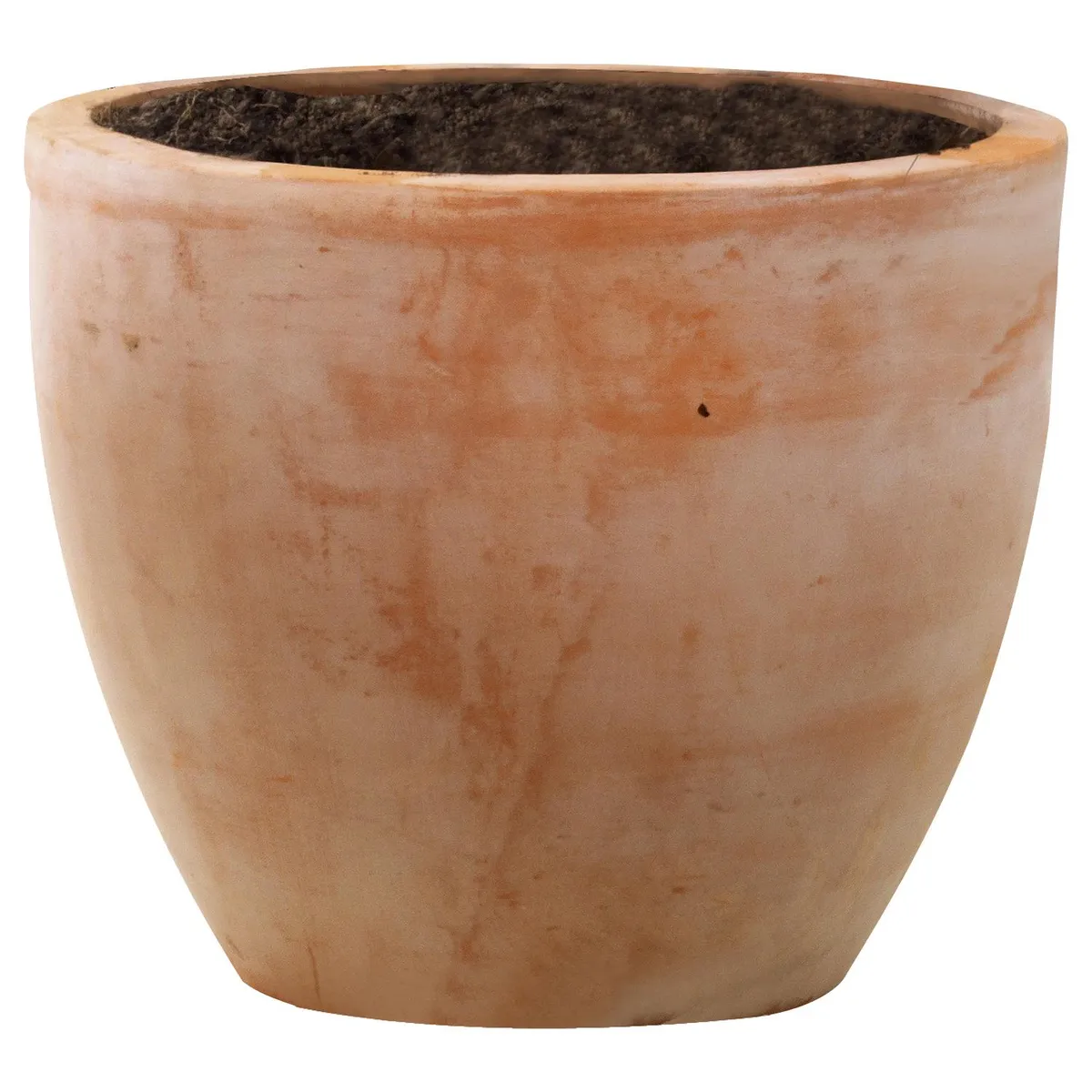 JUST HOME COLLECTION - Macetero redondo de arcilla terracota