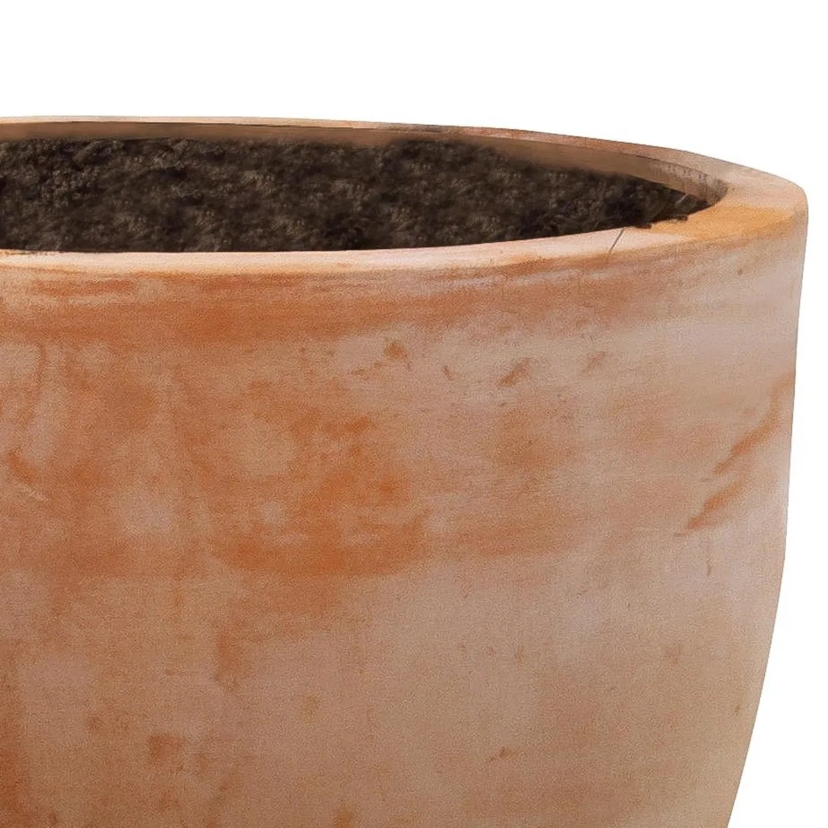 JUST HOME COLLECTION - Macetero redondo de arcilla terracota