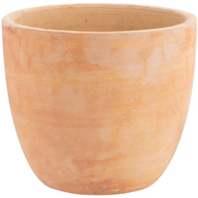 Macetero redondo de arcilla 28x33 cm terracota
