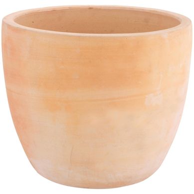 Macetero redondo de arcilla 33x37 cm terracota
