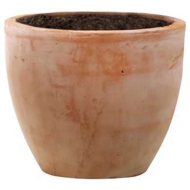 Macetero redondo de arcilla 52x62 cm terracota