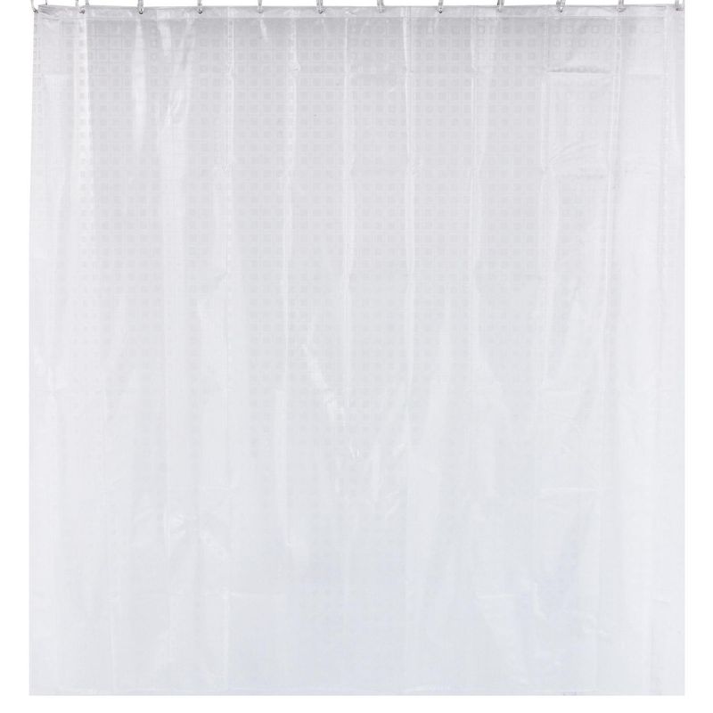  - Cortina de baño Clear Ramón PVC 180x180 cm blanco