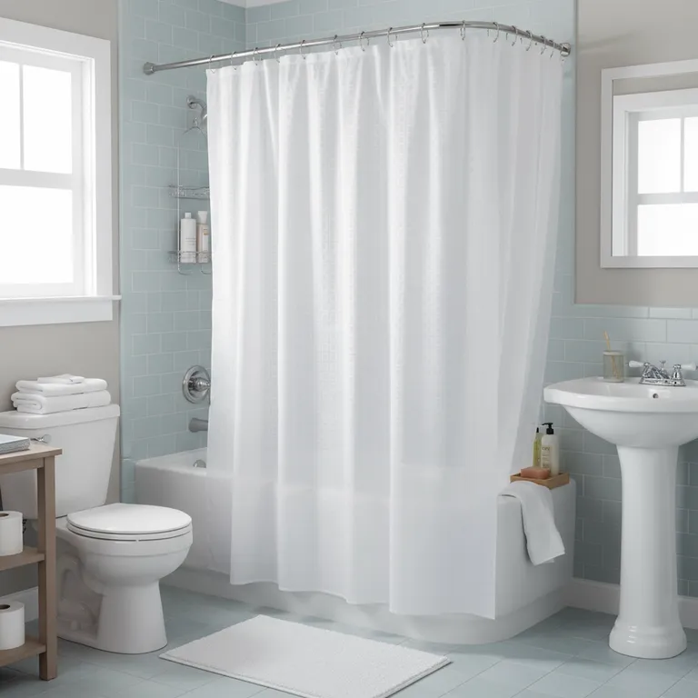 Cortina de baño Clear Ramón PVC 180x180 cm blanco